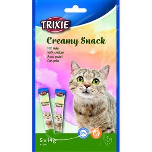 Ласощі Trixie Creamy Snacks для котів, курка, 5 шт/упак, 14 г 1111176337 фото