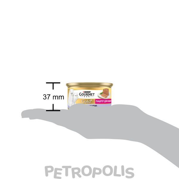 Gourmet Gold - влажный корм для взрослых котов паштет для котят с телятиной 85 г 12592358 фото