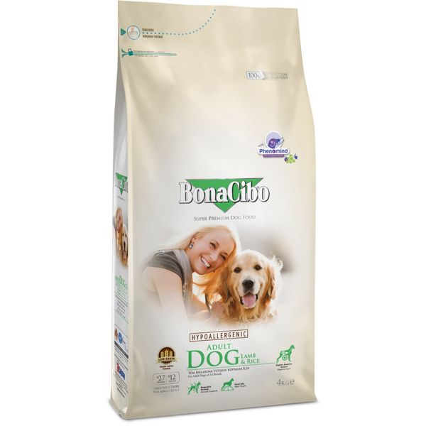 BonaCibo Adult Dog Lamb&Rice 4 kg BC406168 фото