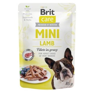 Корм вологий Brit Care Mini для дорослих собак філе з ягням в соусі 85 г 100910/100215/4401 фото