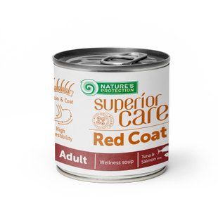 Nature's Protection Superior Care Red Coat All Breeds Adult Salmon and Tuna - вологий корм суп для дорослих собак з рудим забарвленням шерсті з лососем та тунцем, 140мл KIKNPSC63361 фото