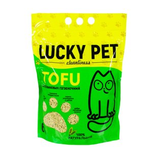 Наповнювач Lucky Pet з тофу для котячого туалету, з ароматом зеленого чаю, 6 л 193079 фото