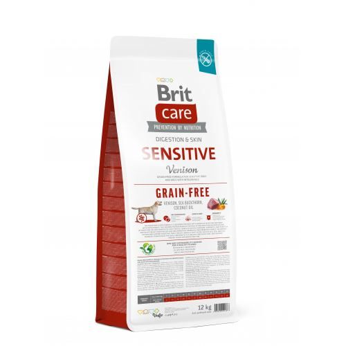 Корм сухий Brit Care Dog Grain-free Sensitive для собак з чутливим травленням беззерновий з олениною 12 кг 172210 фото