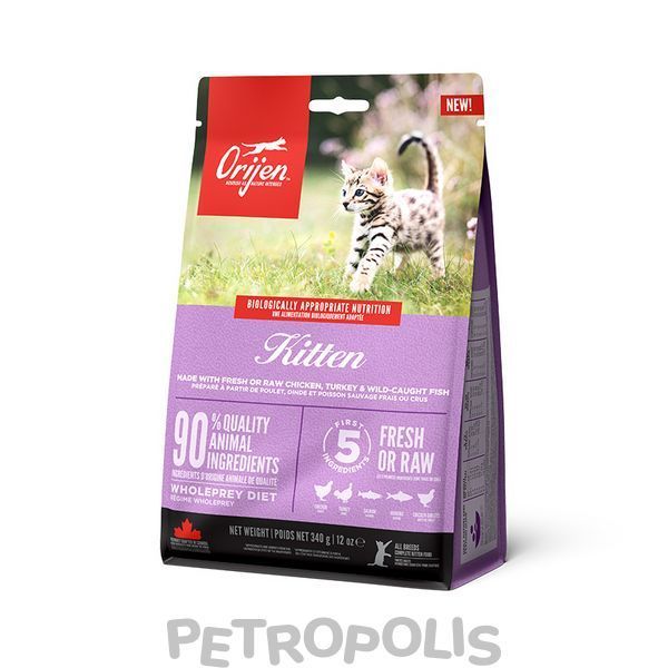 Orijen Kitten - сухой корм для котят с мясом птицы и рыбы 340 г o71884 фото