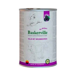 Baskerville HF Super Premium Kalb Mit Brombeeren. Телятина та ожина для цуценят, 400g 21556 фото