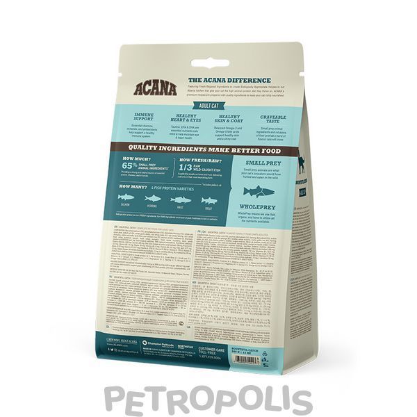 Acana Bountiful Catch - сухой корм для взрослых кошек на основе лосося, сельди, хека и форели 340 г a71441 фото
