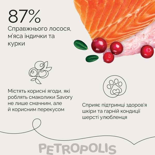 Savory Bars With Salmon - лакомство джерки для взрослых собак всех пород с чувствительным пищеварением, батончики с лососем100г 21106 фото
