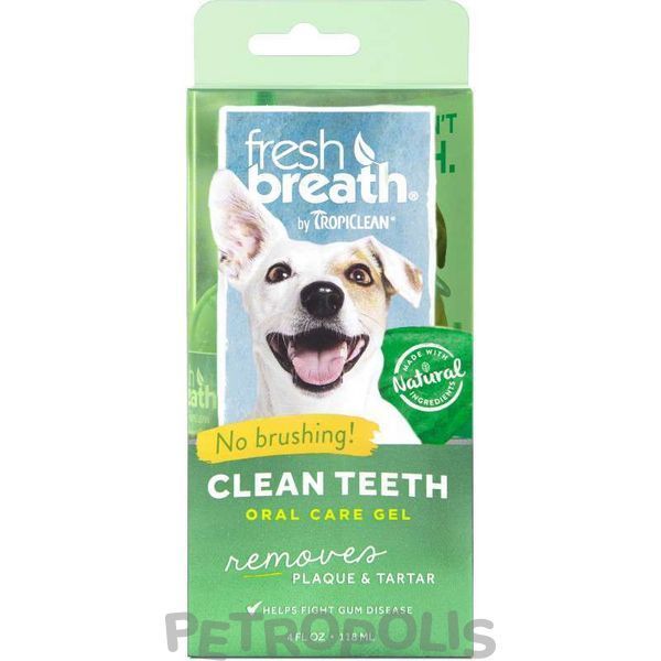 TropiClean Clean Teeth Gel Box - гель для чистки зубов с экстрактом зеленого чая для собак 118 мл 001008 фото