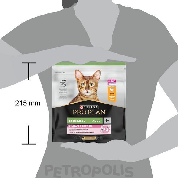 Purina Pro Plan Sterilised Delicate Digestion Adult - сухой корм для стерилизованных кошек с чувствительным пищеварением с курицей 400 г 12525700 фото