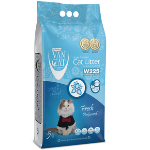 VanCat Cat Litter Fresh - наполнитель бентонитовый с ароматом свежести для кошачьего туалета 5кг 70563 фото