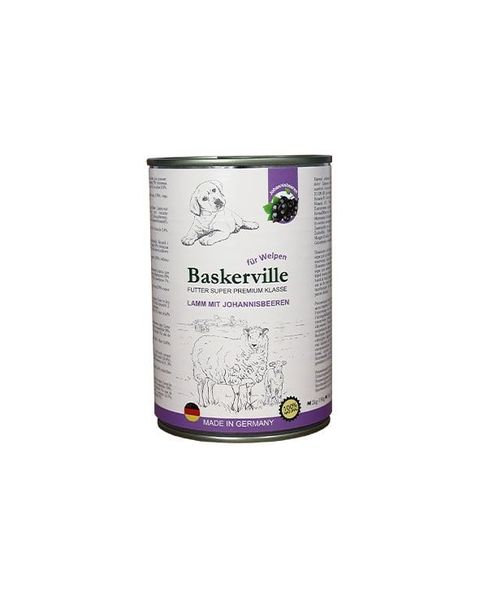 Baskerville HF Super Premium Lamm Mit Johannisbeeren. Ягня та смородина для цуценят, 400g 21558 фото