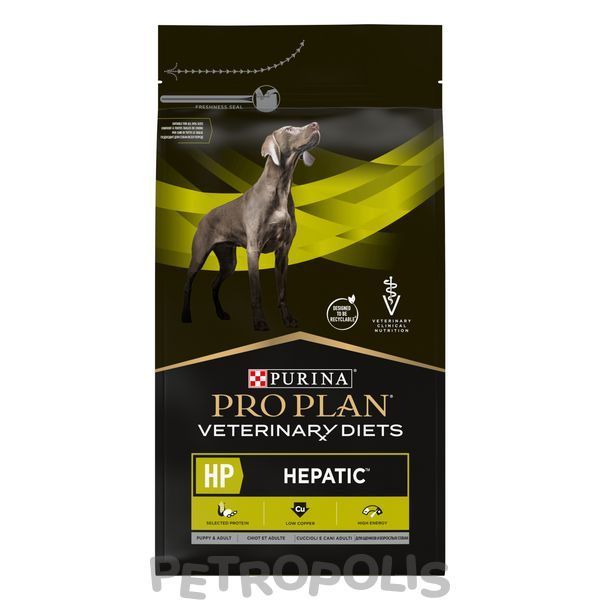 Purina Pro Plan Veterinary Diets HP Hepatic - диетический сухой корм для поддержания функции печени у собак 3 кг 12483406 фото