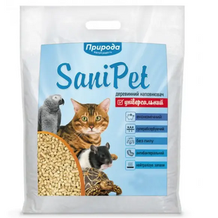 Природа Sani Pet - наполнитель древесный универсальный для кошачьего туалета 10 кг PR240119 фото