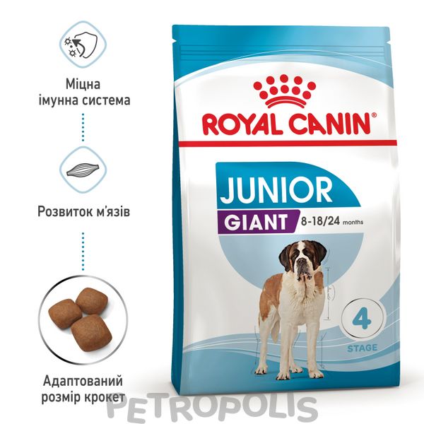 Сухий корм для цуценят Royal Canin GIANT JUNIOR 15 кг 3031150 фото