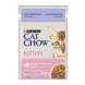 Cat Chow Kitten - влажный корм для котят кусочки в соусе с ягнем и цуккини 85 г 12527718 фото 1