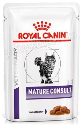 Royal Canin Mature Consult - дієтичний сухий корм для літніх котів (шматочки у соусі) 85г 40900019 фото