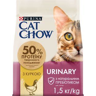 Cat Chow Special Care Urinary Tract Health - сухой корм для взрослых кошек для поддержания здоровья мочевыводящей системы с курицей 1,5 кг 12251682 фото