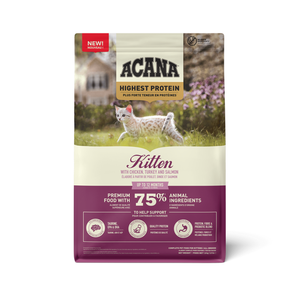 ACANA HIGHEST PROTEIN KITTEN RECIPE 1.8KG a72325 фото