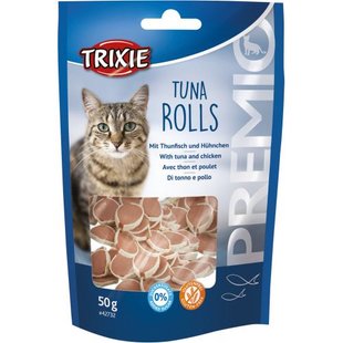 Ласощі Trixie Premio Tuna Rolls для котів, тунець з куркою, 50 г 1111139045 фото