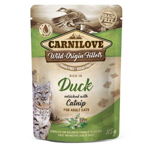 Корм вологий Carnilove Duck with Catnip д/котів качка і котяча м'ята 85 г 100385 Роздріб СПЕЦЦЕНА фото