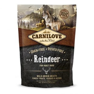 Корм сухий Carnilove Adult Raindeer для дорослих собак усіх порід з північним оленем 1,5 кг 150827/8891 фото