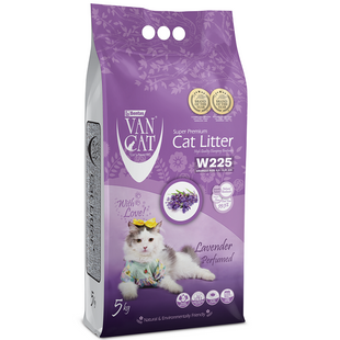 VanCat Cat Litter Lavender - наполнитель бентонитовый с ароматом лаванды для кошачьего туалета 5кг 55448 фото