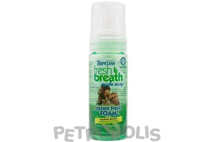 TropiClean Instant Fresh Foam - м'ятна пінка для підтримки здоров'я ясен і зубів для собак 133 мл 001022 фото