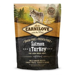 Корм сухий Carnilove Adult Large Breed Salmon and Turkey для дорослих собак великих порід вагою від 25 кг з лососем та індичкою 1,5 кг 150828/8952 фото