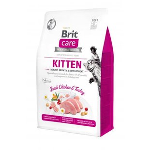 Корм сухий Brit Care Cat Grain Free Kitten HGrowth Development для кошенят для здорового зростання та розвитку 400 г 171279/0686 фото