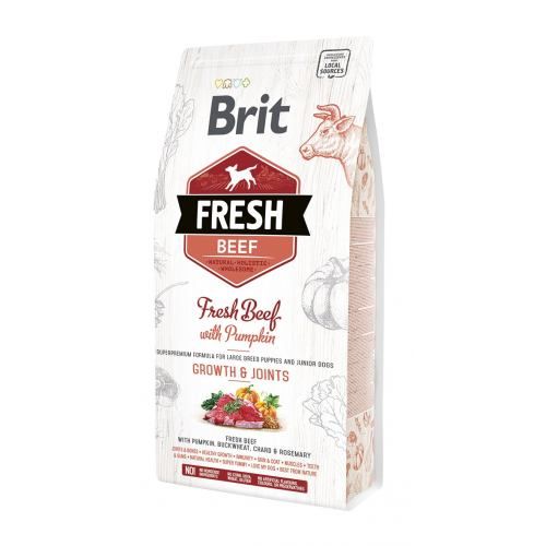 Сухий корм Brit Fresh для цуценят та молодих собак великих порід, з яловичиною та гарбузом, 2,5 кг 1111153744 фото