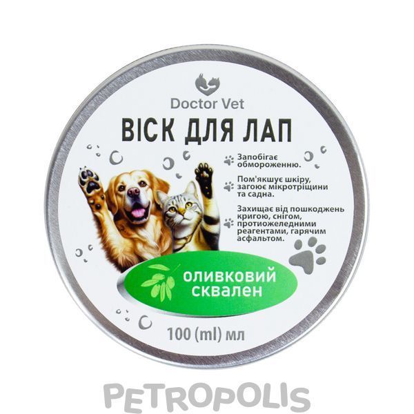 Doctor Vet - защитный воск для ухода за лапами собак и кошек 100мл 195196 фото