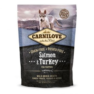 Корм сухий Carnilove Puppy Salmon and Turkey для цуценят усіх порід з лососем та індичкою 1,5 кг 150822/8839 фото