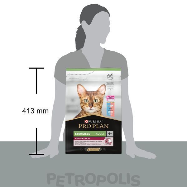 Purina Pro Plan Sterilised Savoury Duo - сухой корм для кастрированных взрослых котов с треской и форелью 3 кг 12515371 фото