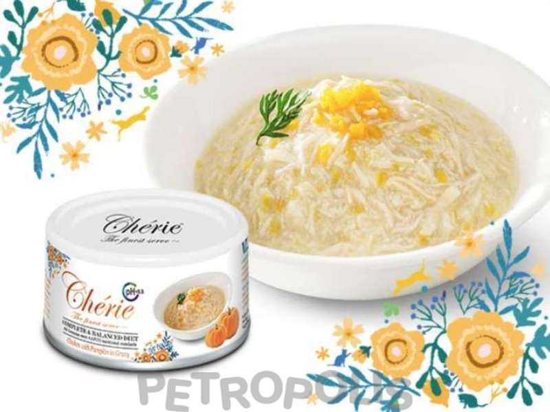 Cherie Complete & Balanced Chicken Urinary - вологий корм для дорослих котів підтримка сечовивідних шляхів зі шматочками курки та гарбуза в cоусі 80г CHT17504 фото