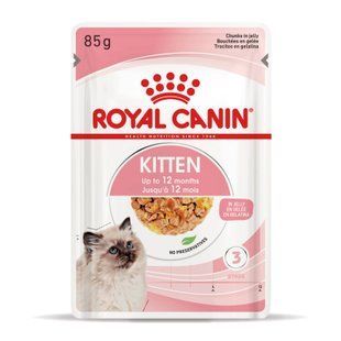 Royal Canin Kitten Instinctive - влажный корм для котят (кусочки в желе) 85г 4150001 фото