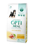 OptiMeal Chicken Maxi Maxi Adult Dog - сухой корм для взрослых собак крупных пород с курицей 4 кг B1760601 фото