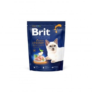 Корм сухий Brit Premium Cat by Nature Indoor для дорослих домашніх котів з куркою 300 г 171845 фото