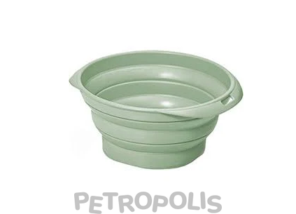 Georplast Squeeze Oval - миска раскладная походная для домашних животных 1л 23х17х7 см 10084 фото