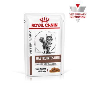 Royal Canin Gastrointestinal Moderate Calorie Feline &ndash; дієтичний вологий корм для котів при порушенні травлення та панкреатиті (шматочки у соусі) 85 г 400900119 фото