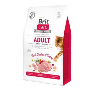 Корм сухий Brit Care Cat Grain Free Adult Activity Support для вуличних та дорослих котів філе індички та курки 400 г 171299/0839 фото