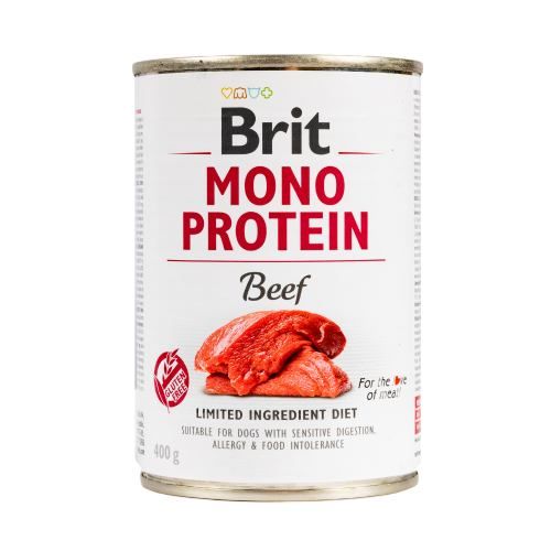 Корм вологий Brit Mono Protein Beef для собак з яловичиною 400 г 100831/100057/9766 фото