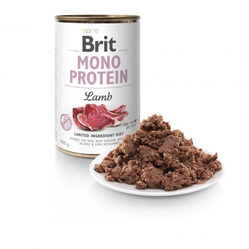 Корм вологий Brit Mono Protein Lamb для собак з ягнятиною 400 г 100834/100058/9773 фото