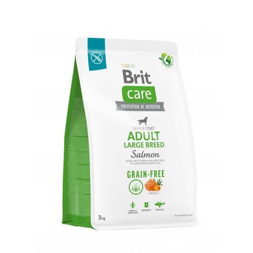 Корм сухий Brit Care Dog Grain-free Adult Large Breed для дорослих собак великих порід беззерновий з лососем 3 кг 172203 фото