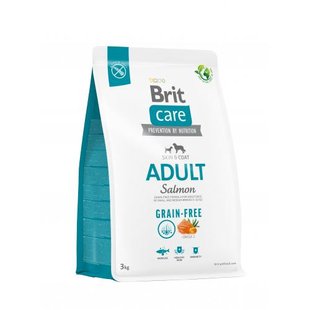 Корм сухий Brit Care Dog Grain-free Adult для дорослих собак малих і середніх порід беззерновий з лососем 3 кг 172197 фото