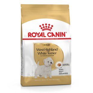 Royal Canin West Highland White Terrier Adult - сухий корм для дорослих собак породи вест-хайленд-уайт-тер'єр, 3кг 3981030 фото