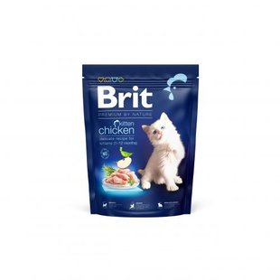 Корм сухий Brit Premium by Nature Cat Kitten для кошенят від 1-12 місяців з куркою 300 г 171842 фото