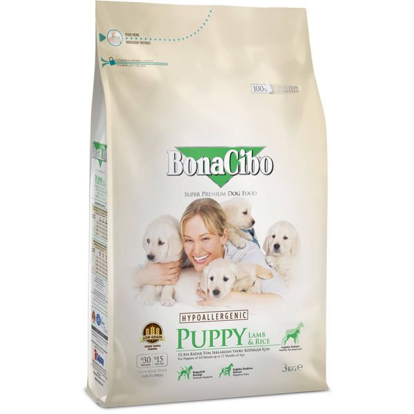 BonaCibo Puppy Lamb&Rice 3 kg BC406144 фото