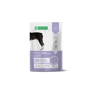 Nature&rsquo;s Protection Multi-benefit, Chicken with Lamb - вологий корм для дорослих собак із куркою та ягнятиною мульті-користь 100г NPUPF63662 фото