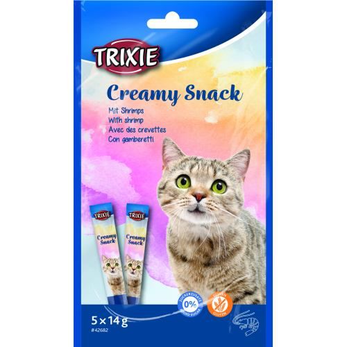 Ласощі Trixie Creamy Snacks для котів, креветки, 5 шт/упак, 14 г 1111176338 фото